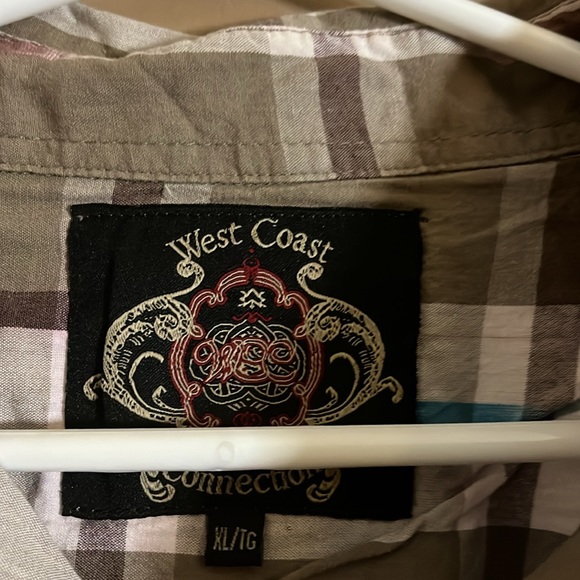 Patterned long sleeve dress shirt buttons l2 - Picture 3 of 4